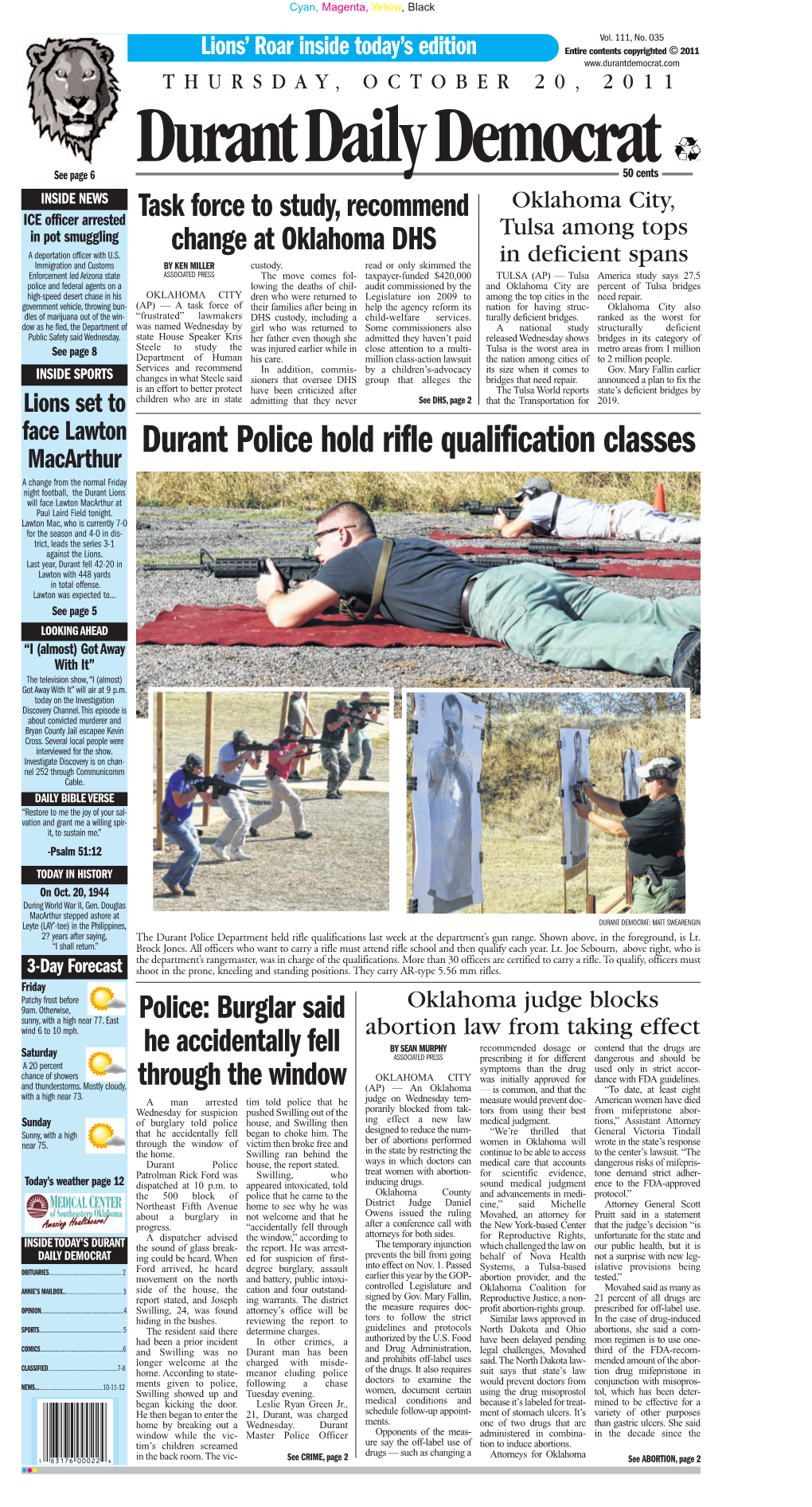 Durant Police Hold Rifle Qualification Classes