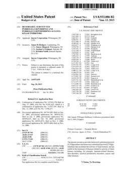 (12) United States Patent (10) Patent No.: US 8,933,086 B2 Rodgers Et Al