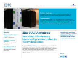 Blue NAP Americas Needed a More Secure, Scalable and Flexible Cloud Platform