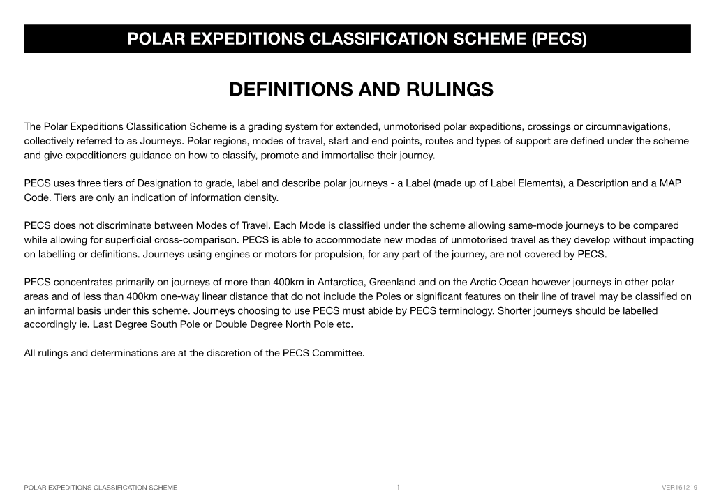 PECS Definitions and Rulings.Pages