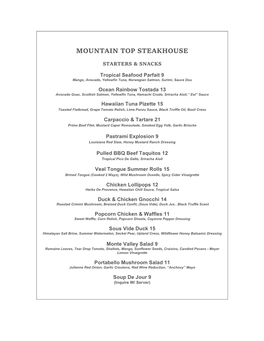 Mountain Top Steakhouse