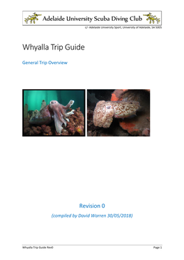 To Download the Whyalla Trip Guide
