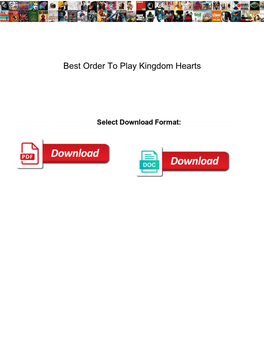 Best Order to Play Kingdom Hearts