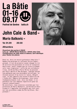 John Cale & Band GB