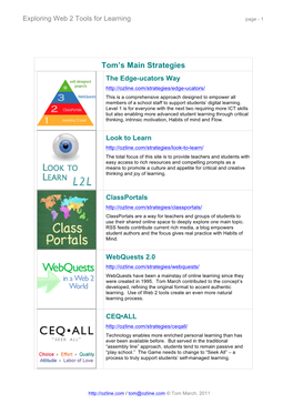 Tmarch Web 2 Tools Handout