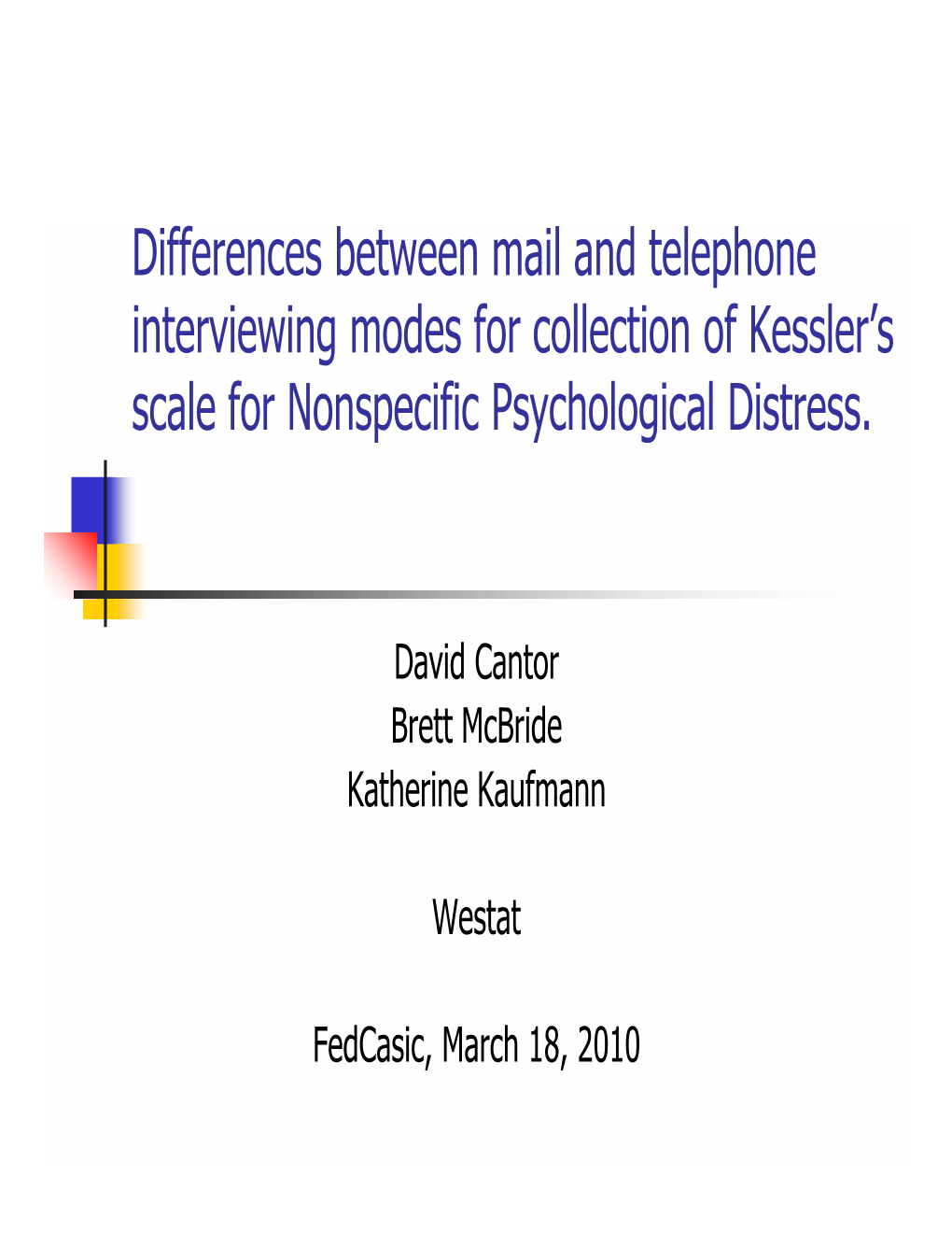 Diff B Il D L H Differences Between Mail and Telephone Interviewing Modes