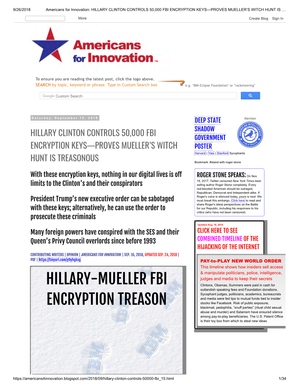 Hillary-Mueller Fbi Encryption Treason