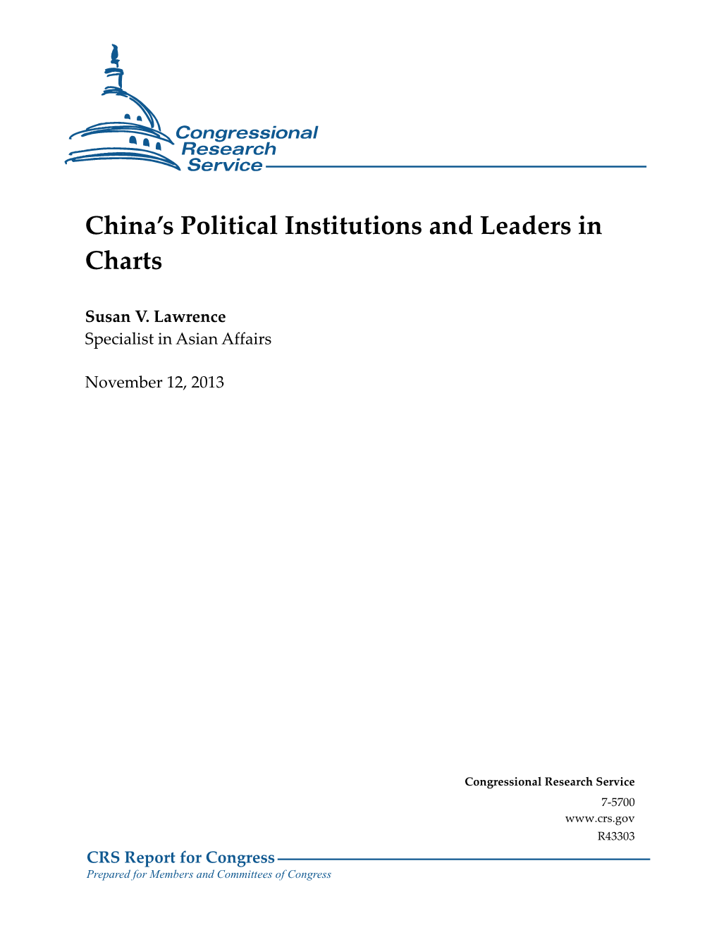 China's Political Institutions and Leaders in Charts