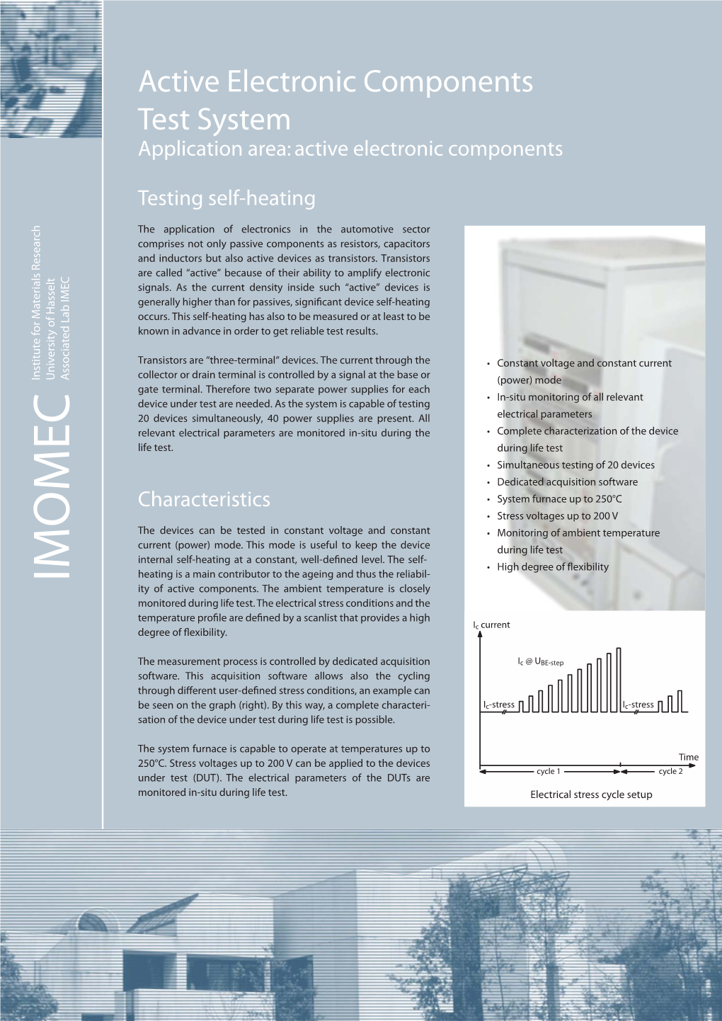 IMOMEC Associated Lab IMEC Monitored In-Situduringlife Test