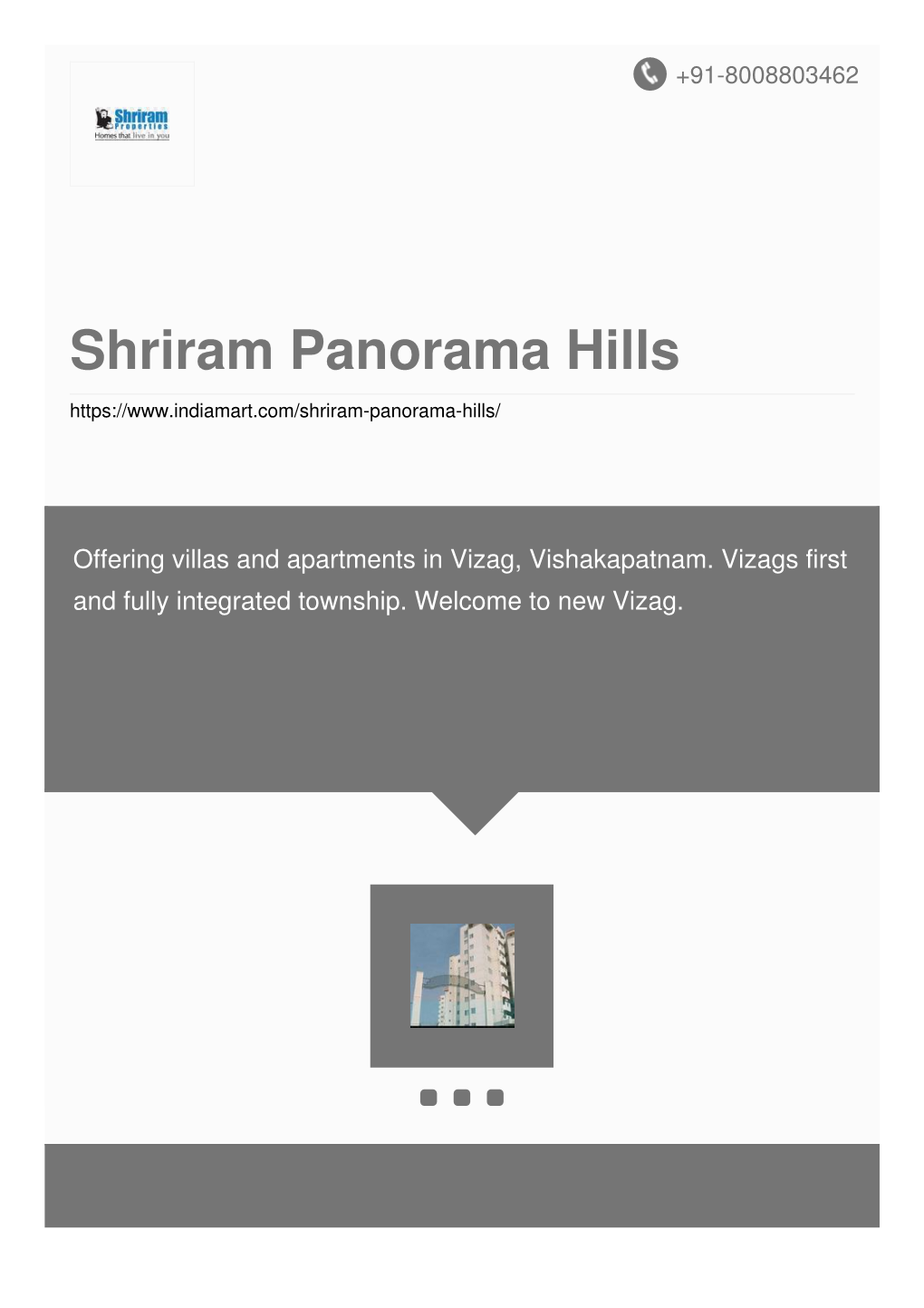 Shriram Panorama Hills