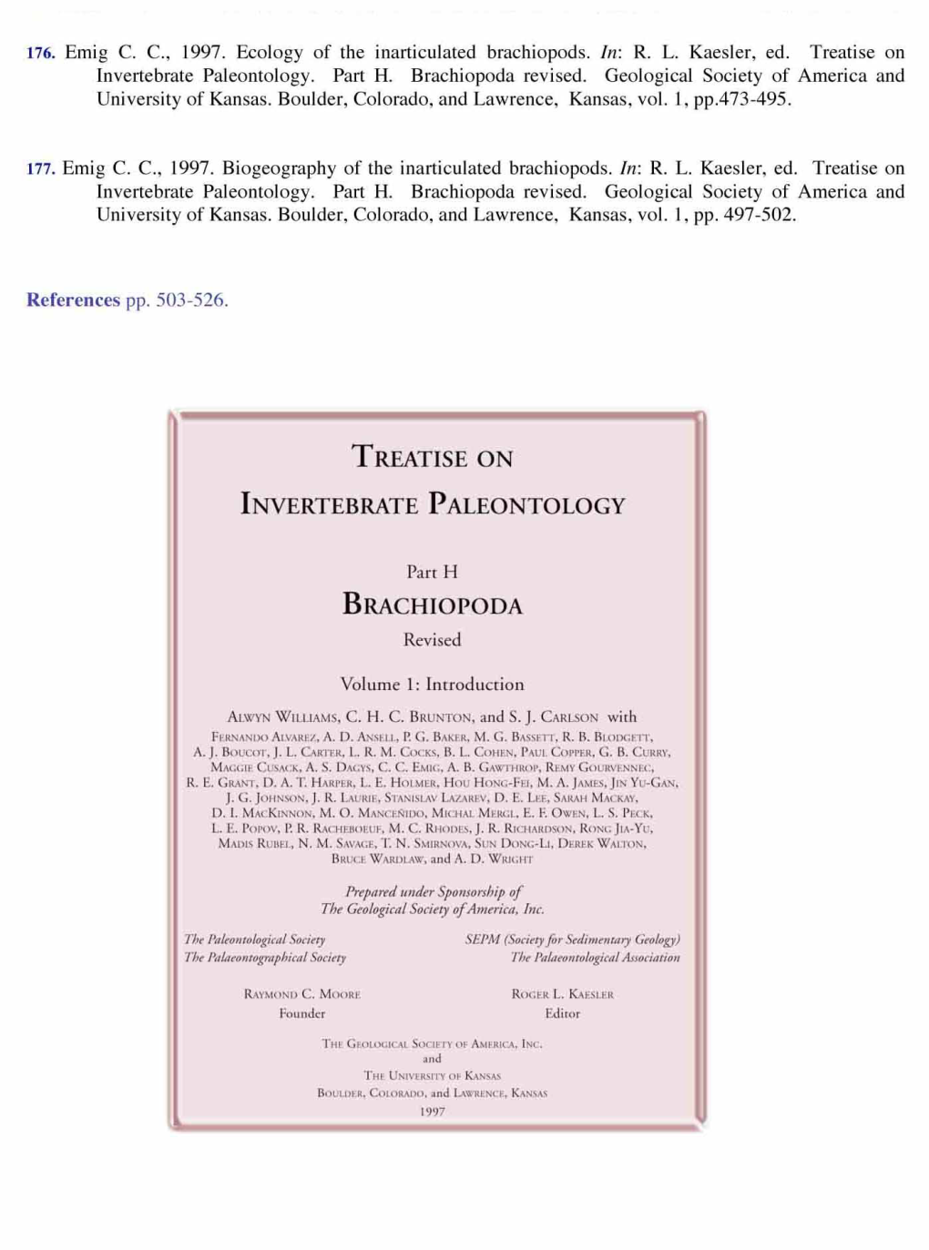 Ecology of Inarticulated Brachiopods