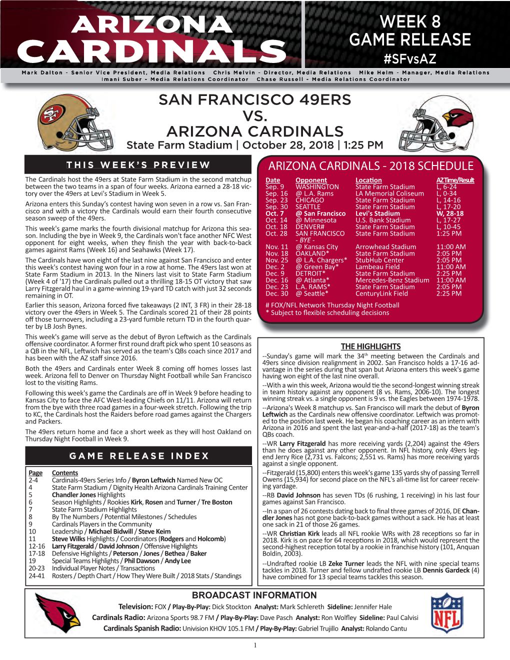 10-28 Vs. San Francisco.Indd