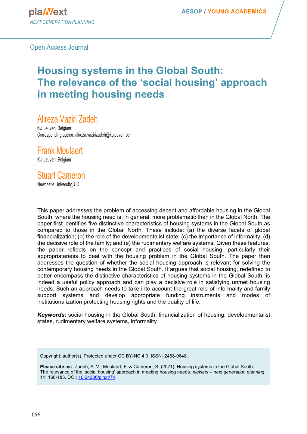 Social Housing’ Approach in Meeting Housing Needs