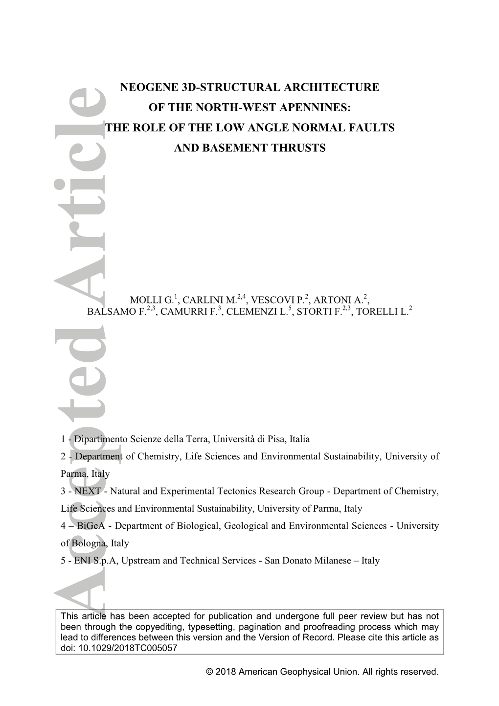 Neogene 3D-Structural Architecture of the North-West Apennines: the Role of the Low Angle Normal Faults and Basement Thrusts