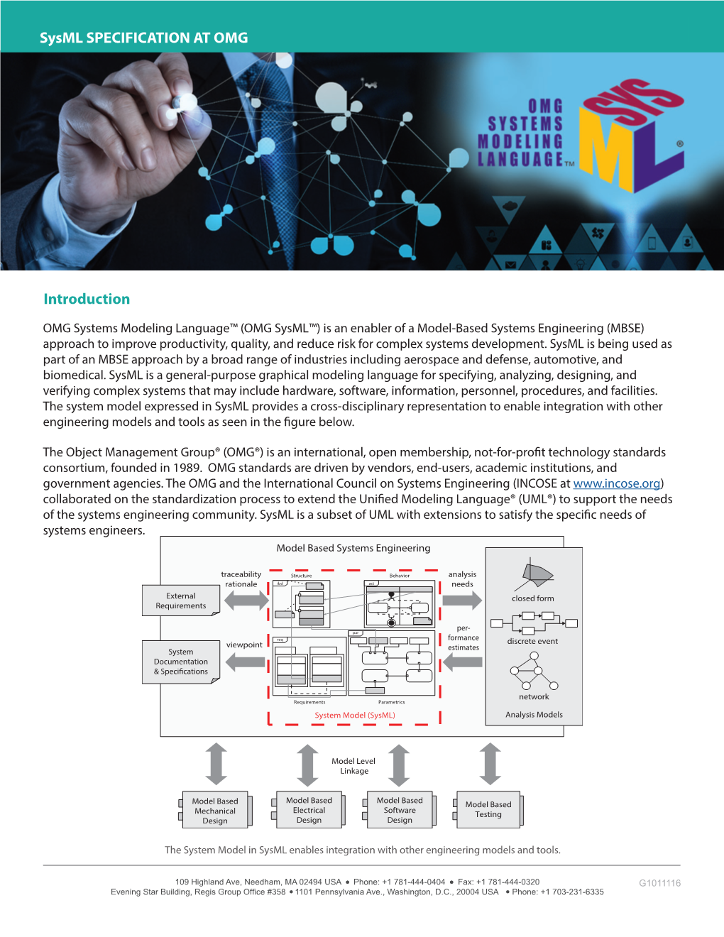 Sysml SPECIFICATION at OMG Introduction