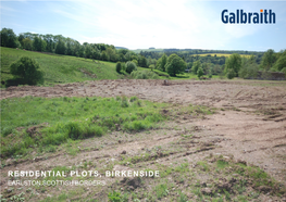 Residential Plots, Birkenside Earlston, Scottish Borders, Td4 6Ar