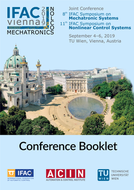 IFAC MECHATRONICS & NOLCOS 2019 Conference Booklet