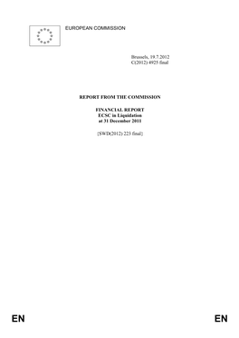 4925 Final REPORT from the COMMISSION FINANCIAL