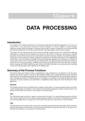 Chapter 6 DATA PROCESSING