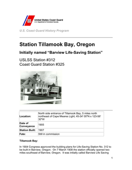 Station Tillamook Bay, Oregon