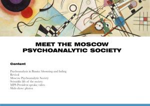 Meet the Moscow Psychoanalytic Society