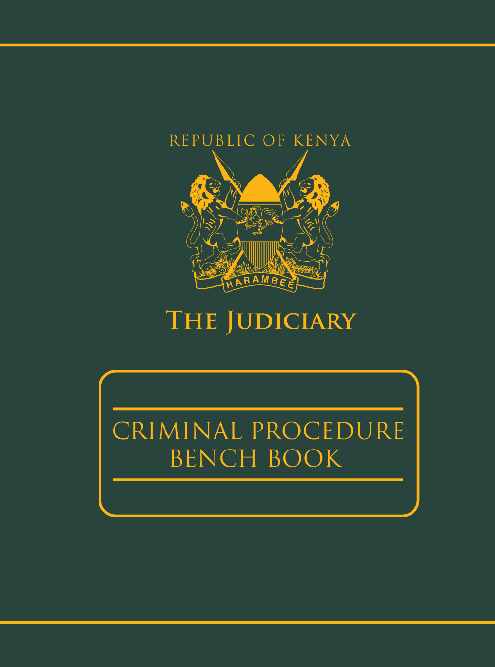 Criminal Procedure Bench Book