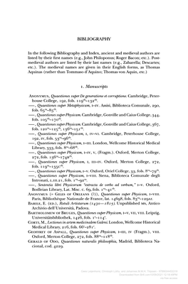 Downloaded from Brill.Com10/09/2021 12:18:49PM Via Free Access 442 BIBLIOGRAPHY