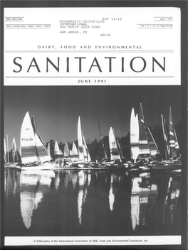 Dairy, Food and Environmental Sanitation 1991-06: Vol 11 Iss 6