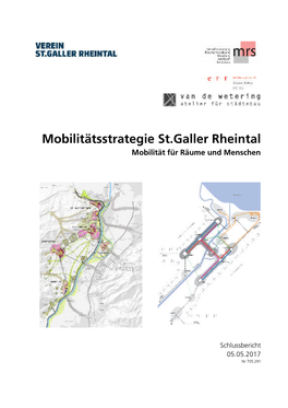 Mobilitätsstrategie St.Galler Rheintal Mobilität Für Räume Und Menschen