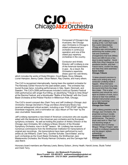 Chicago Jazz Orchestra Biography
