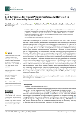 CSF Dynamics for Shunt Prognostication and Revision in Normal Pressure Hydrocephalus