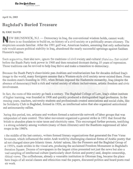 Baghdad's Buried Treasure
