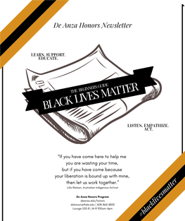 DAHP Official BLM Newsletter