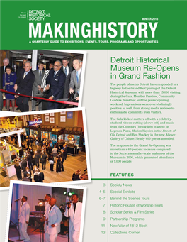 Detroit Historical Museum Re-Opens in Grand Fashion