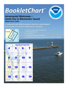 Bookletchart™ Intracoastal Waterway – Sands Key to Blackwater Sound NOAA Chart 11463