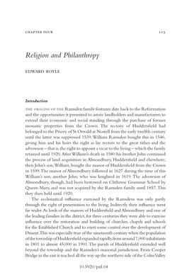 Religion and Philanthropy