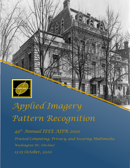 Applied Imagery Pattern Recognition Workshop