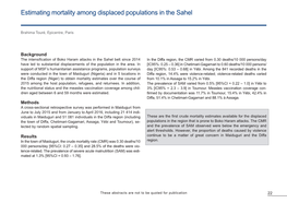 Estimating Mortality Among Displaced Populations in the Sahel