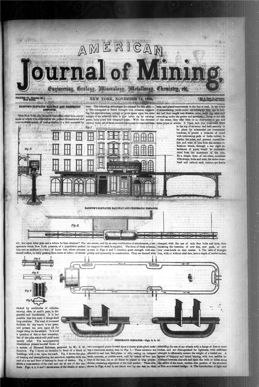American Journal of Mining 1868-11-14: Vol 6 Iss 20