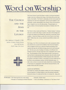 The Church and the Jews in the Liturgy