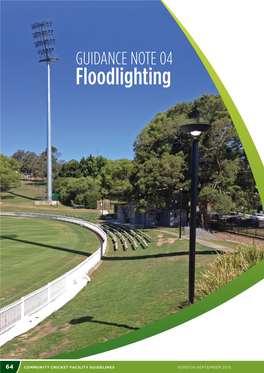 GUIDANCE NOTE 04 Floodlighting