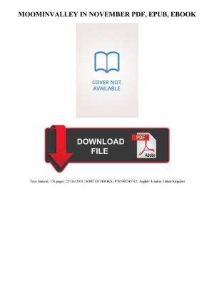 PDF Download Moominvalley in November Ebook, Epub
