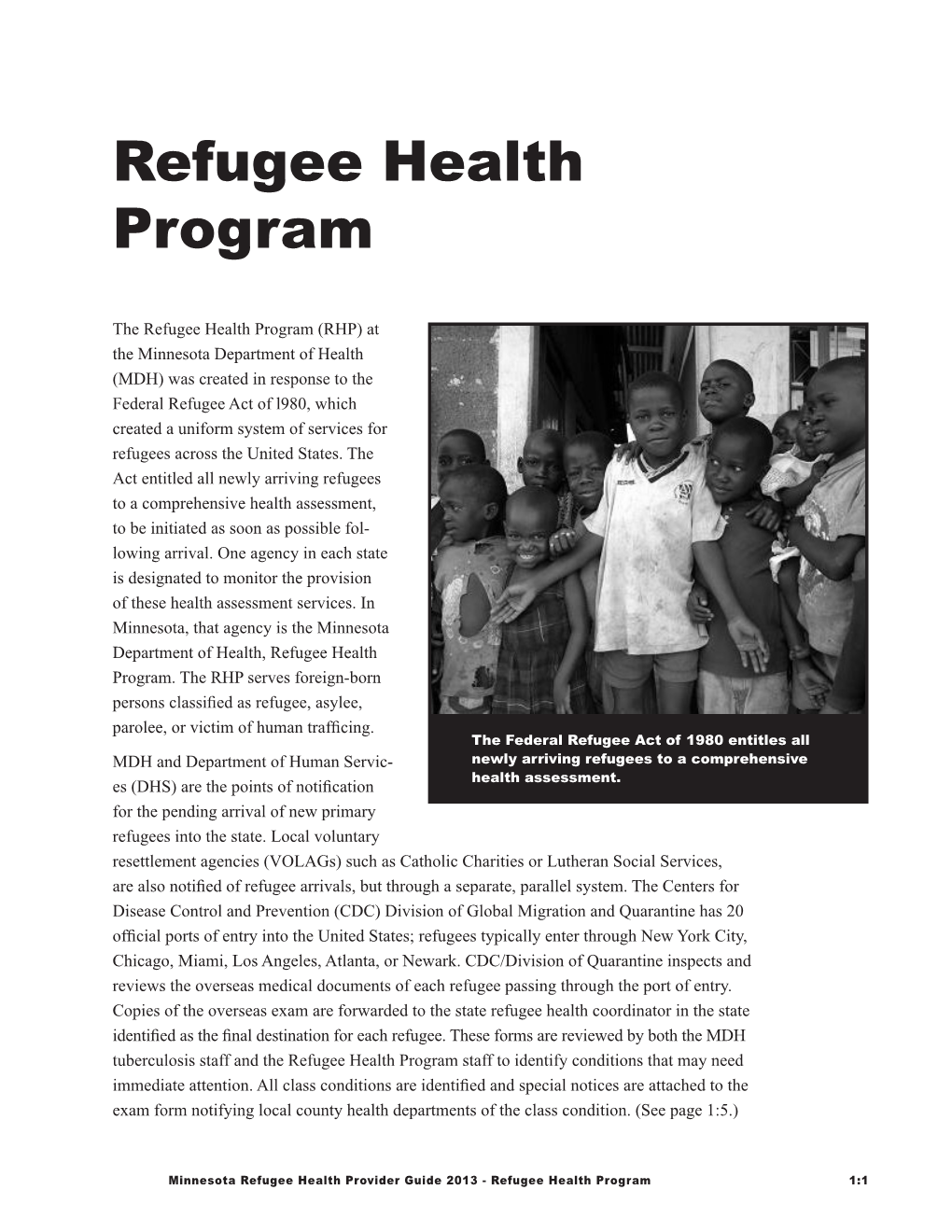 Refugee Health Program