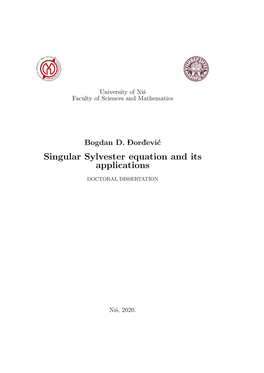Singular Sylvester Equation and Its Applications