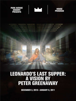 Leonardo's Last Supper: a Vision by Peter Greenaway