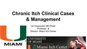 Chronic Itch Clinical Cases & Management