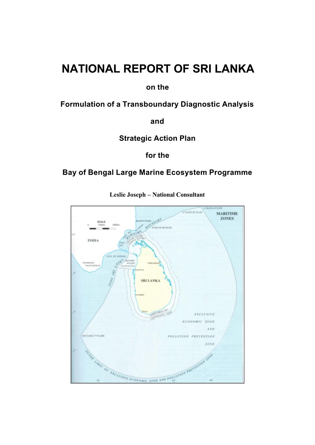 National Report of Sri Lanka