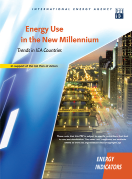 Energy Use in the New Millennium Trends in IEA Countries