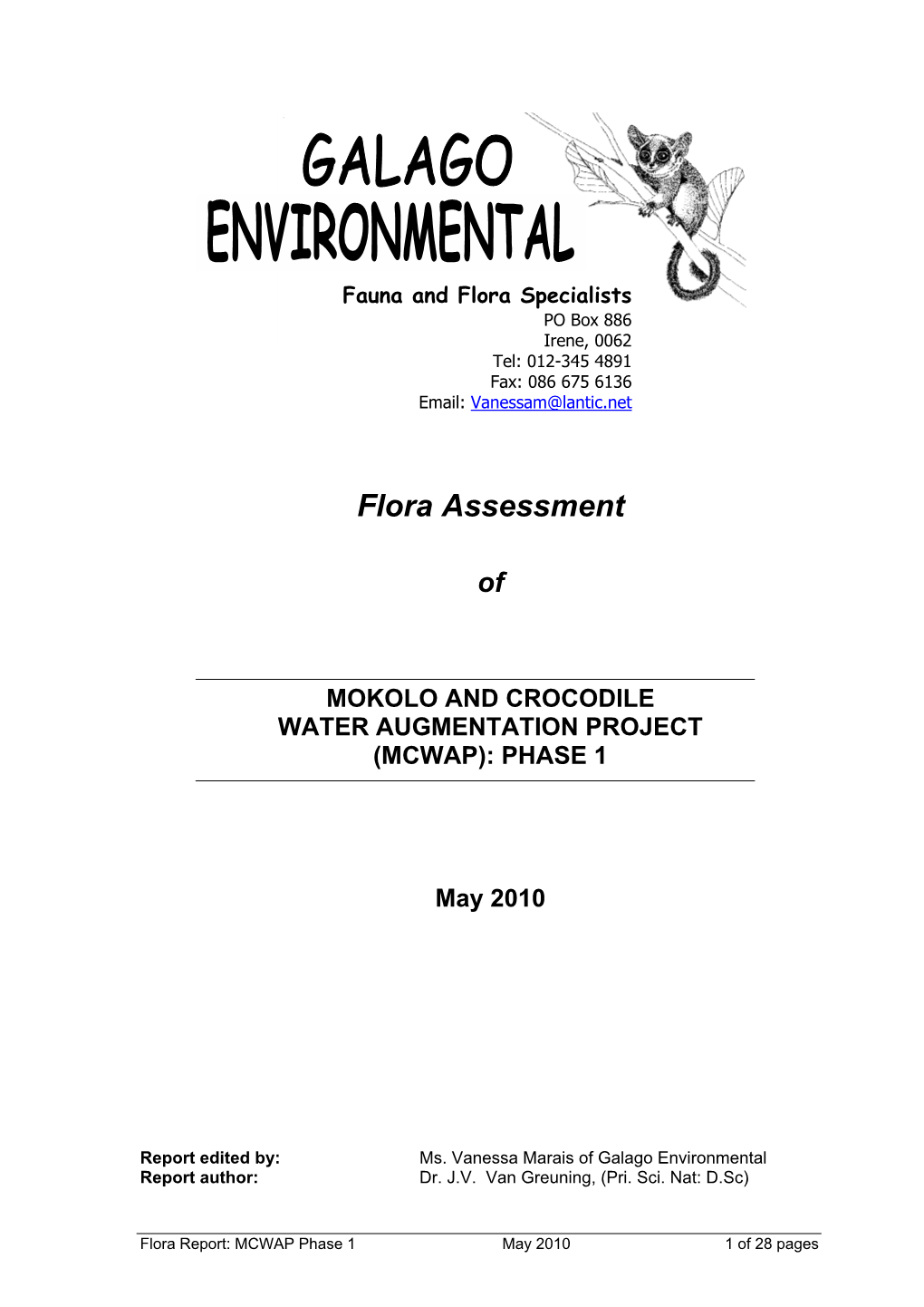 Table 1: Plant Species Recorded in the Limpopo Sweet Bushveld