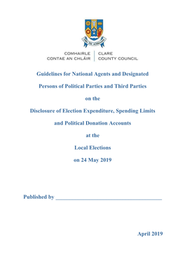 Guidelines for National Agents and Designated Persons of Political